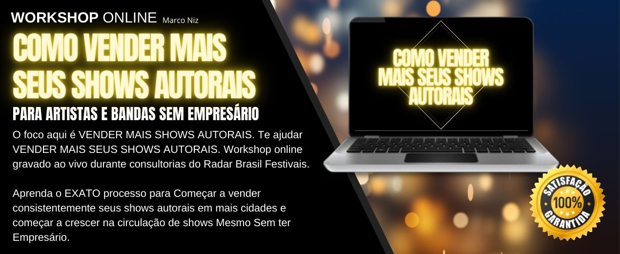 vender shows autorais